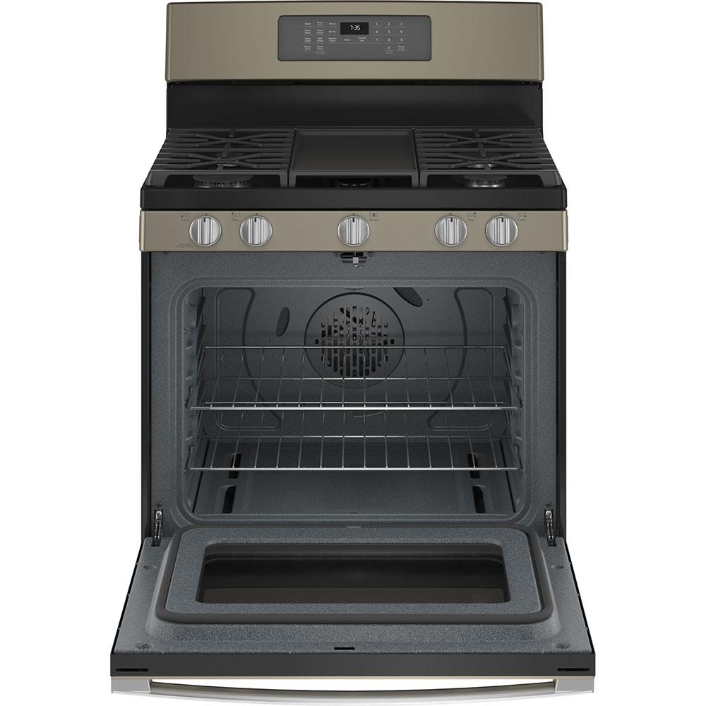 GE - 5 cu. ft Gas Range in Grey - JCGB735EPES