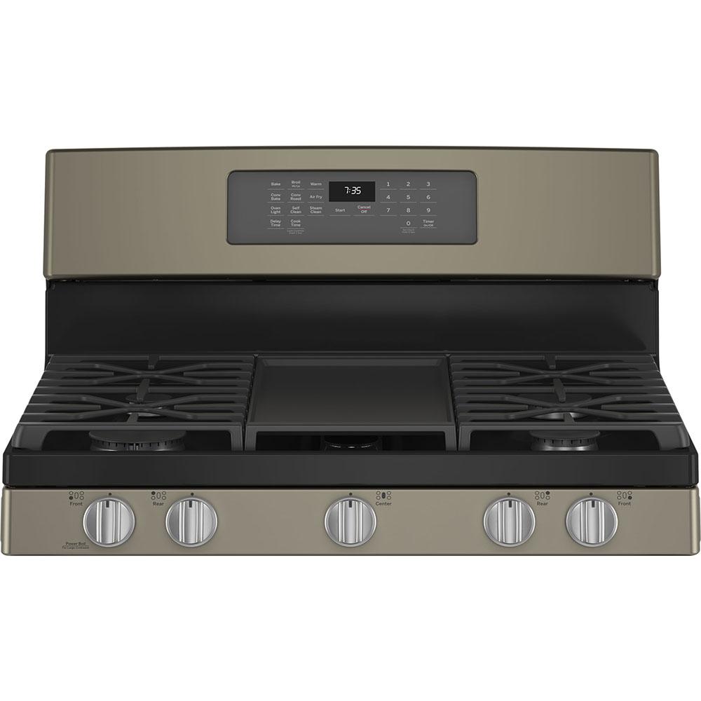 GE - 5 cu. ft Gas Range in Grey - JCGB735EPES