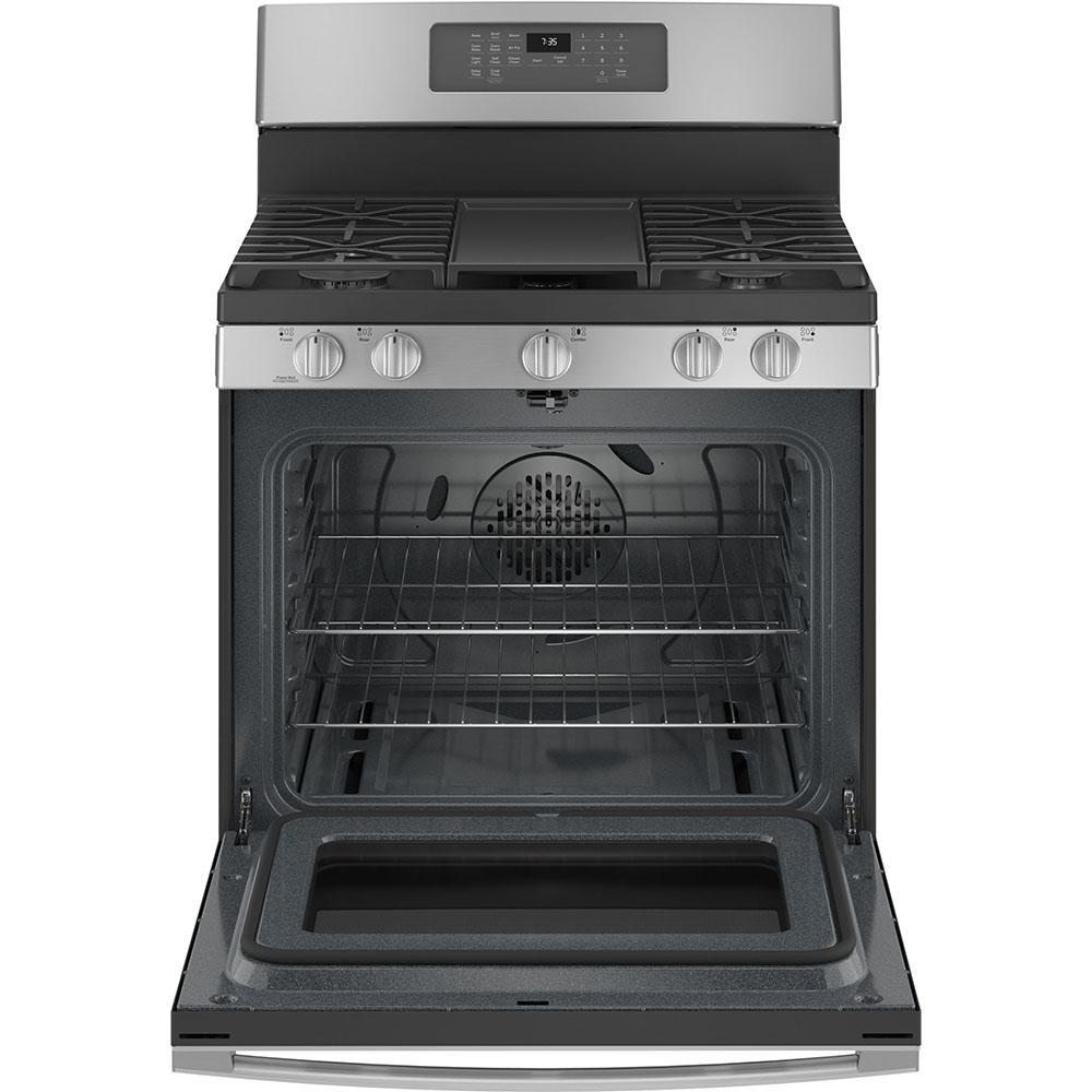 GE - 5 cu. ft Gas Range in Stainless - JCGB735SPSS