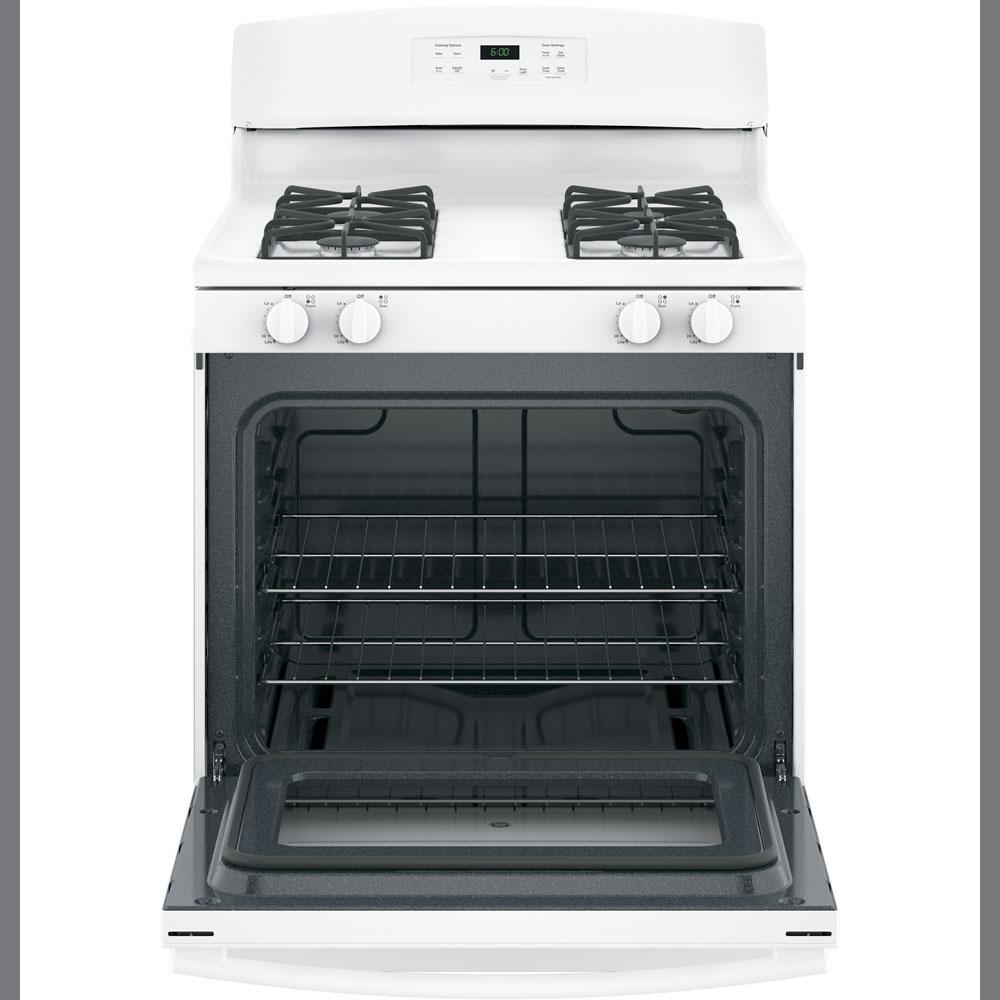 GE - 5 cu. ft Gas Range in White - JCGBS60DEKWW