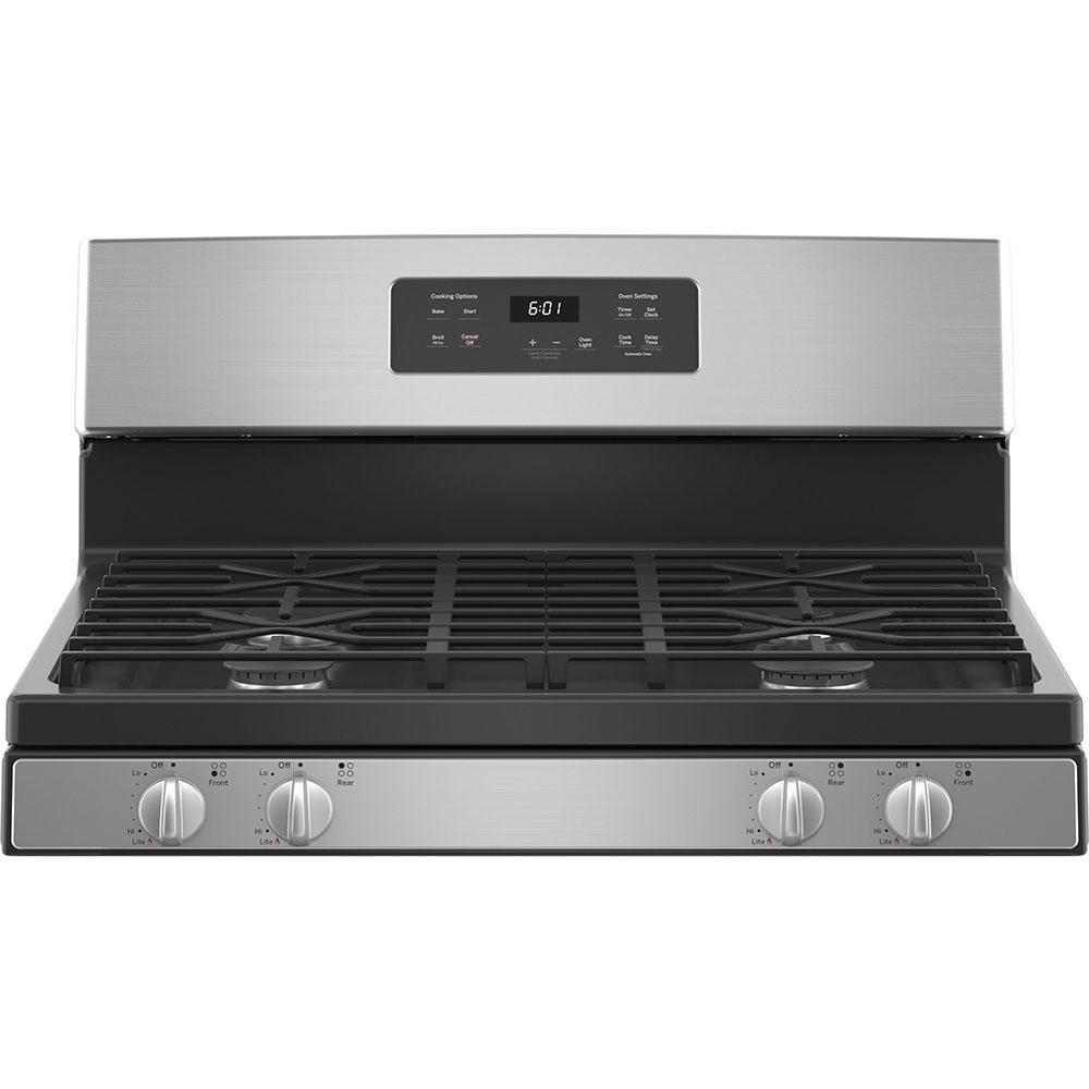 GE - 4.8 cu. ft Gas Range in Stainless - JCGBS61RPSS