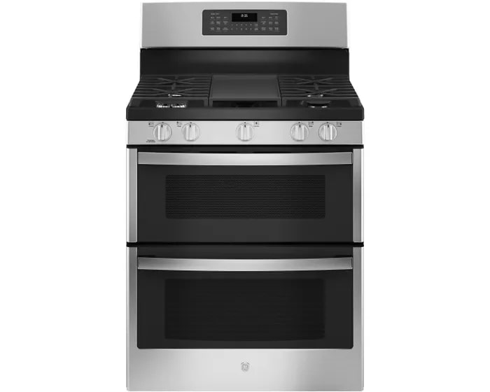 GE - 6.8 cu. ft Gas Range in Stainless - JCGBS86SPSS
