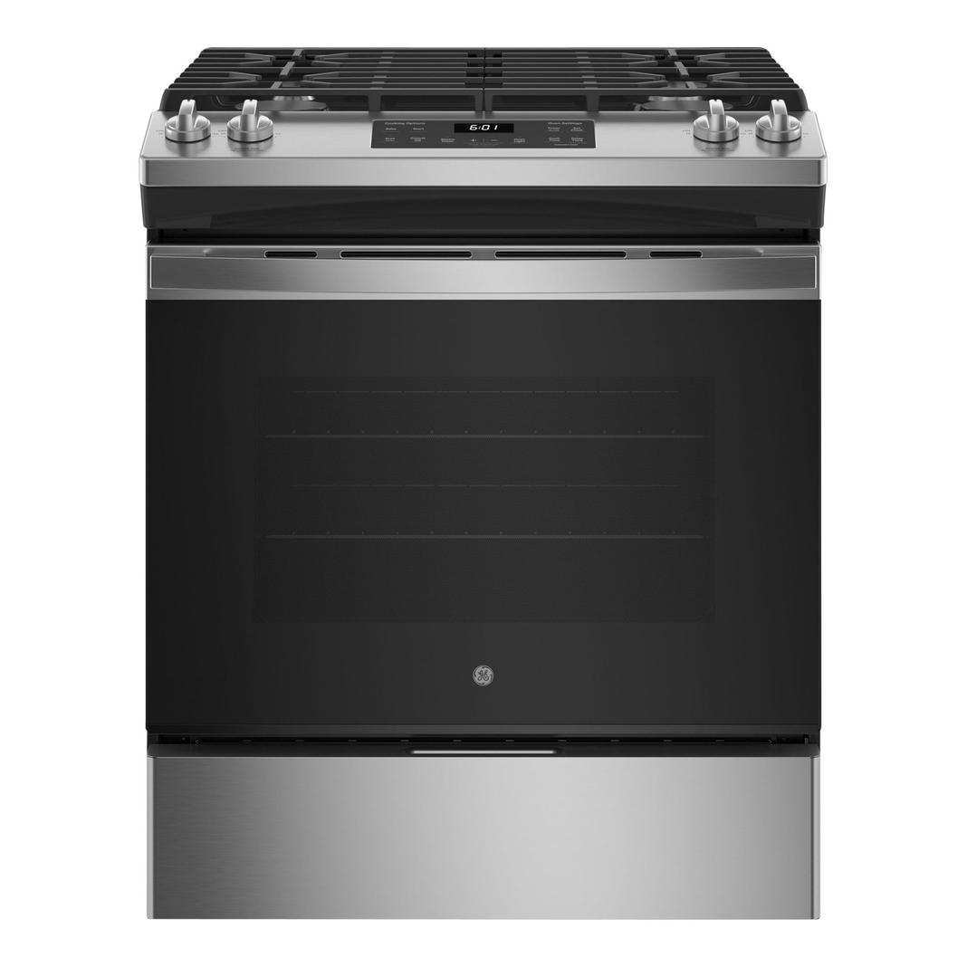 GE - 5.3 cu. ft Gas Range in Stainless - JCGSS61SPSS