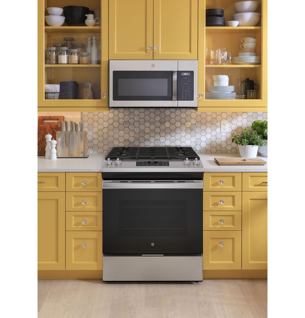 GE - 5.3 cu. ft Gas Range in Stainless - JCGSS61SPSS