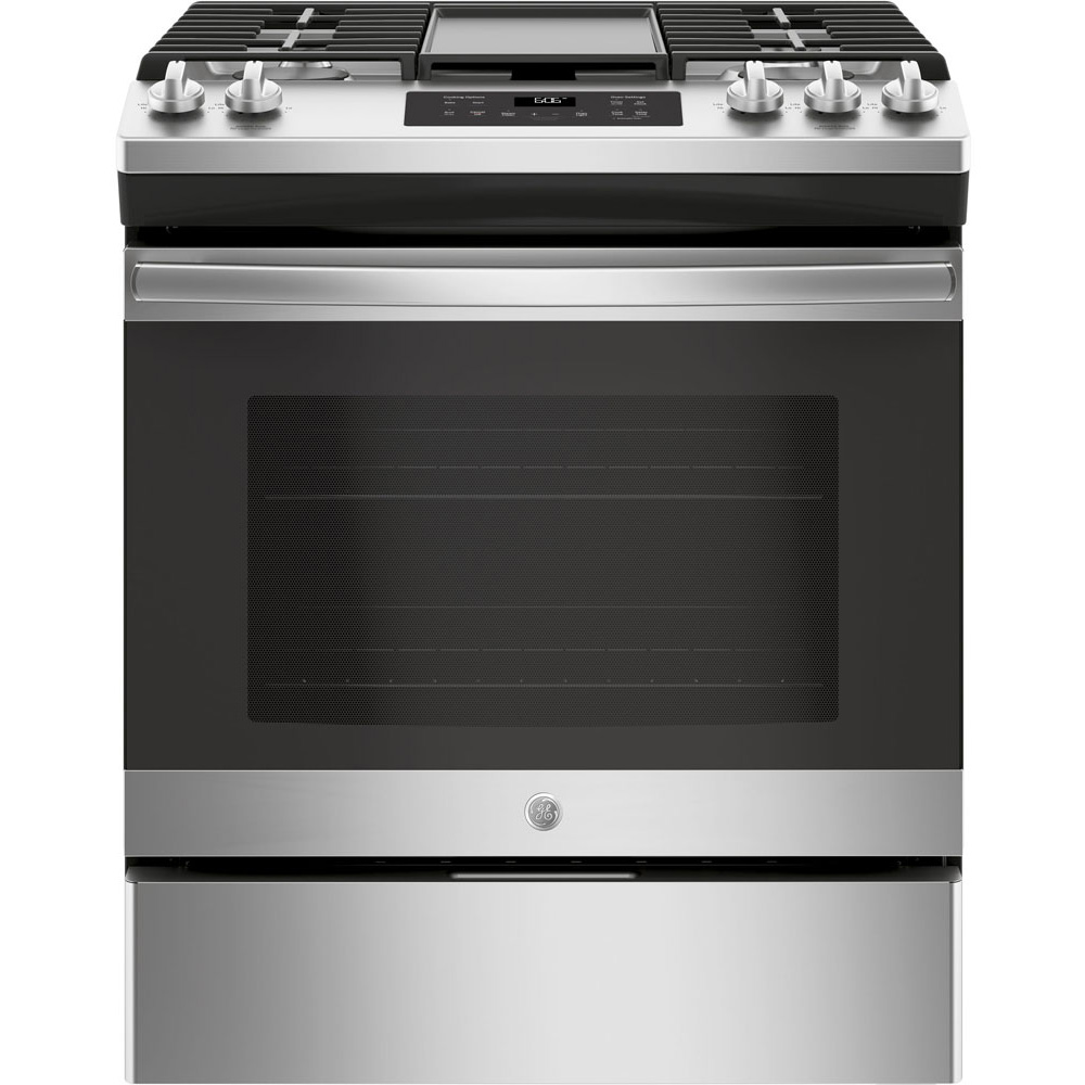 GE - 5.3 cu. ft Gas Range in Stainless - JCGSS66SELSS