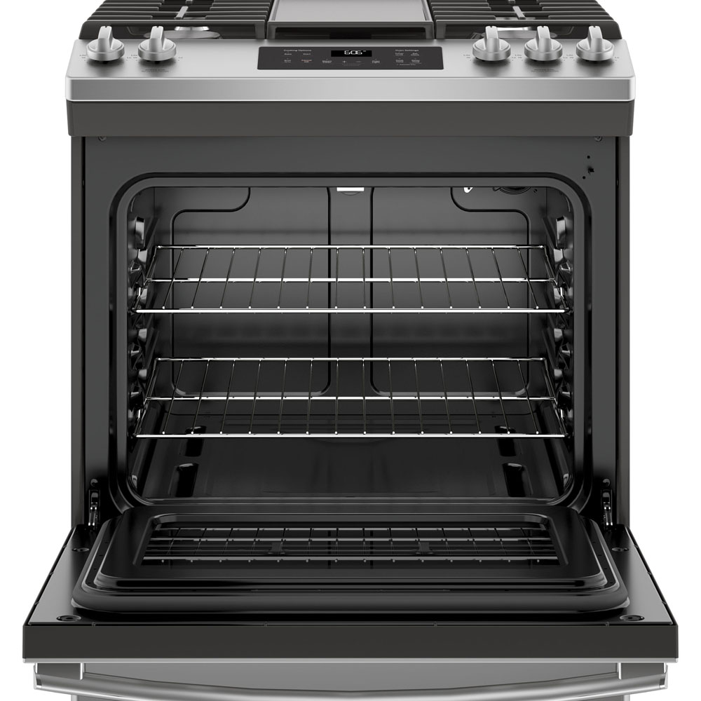 GE - 5.3 cu. ft Gas Range in Stainless - JCGSS66SELSS
