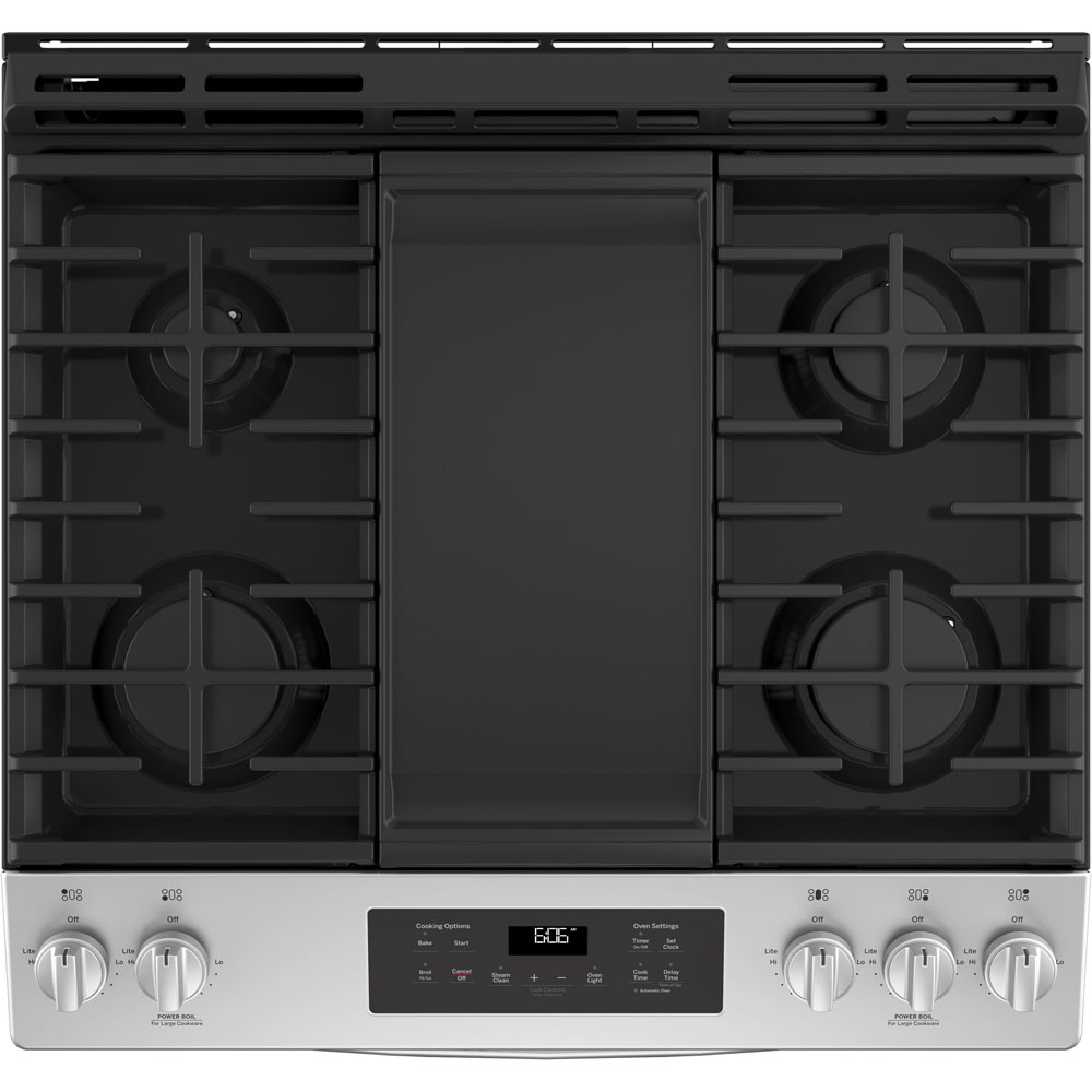 GE - 5.3 cu. ft Gas Range in Stainless - JCGSS66SELSS