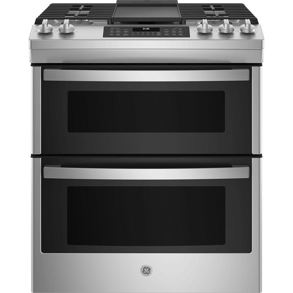 GE - 6.7 cu. ft Gas Range in Stainless - JCGSS86SPSS