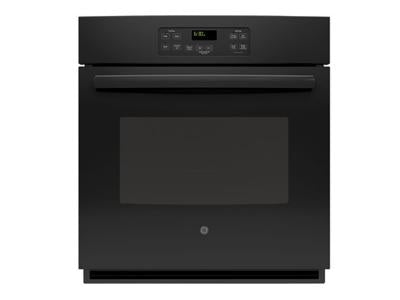 GE - 4.3 cu. ft Single Wall Oven in Black - JCK1000DFBB