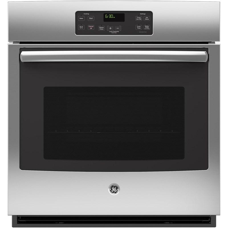 GE - 4.3 cu. ft Single Wall Oven in Stainless - JCK1000SFSS