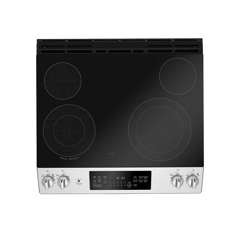 GE - 5.3 cu. ft Electric Range in Stainless - JCS830SMSS