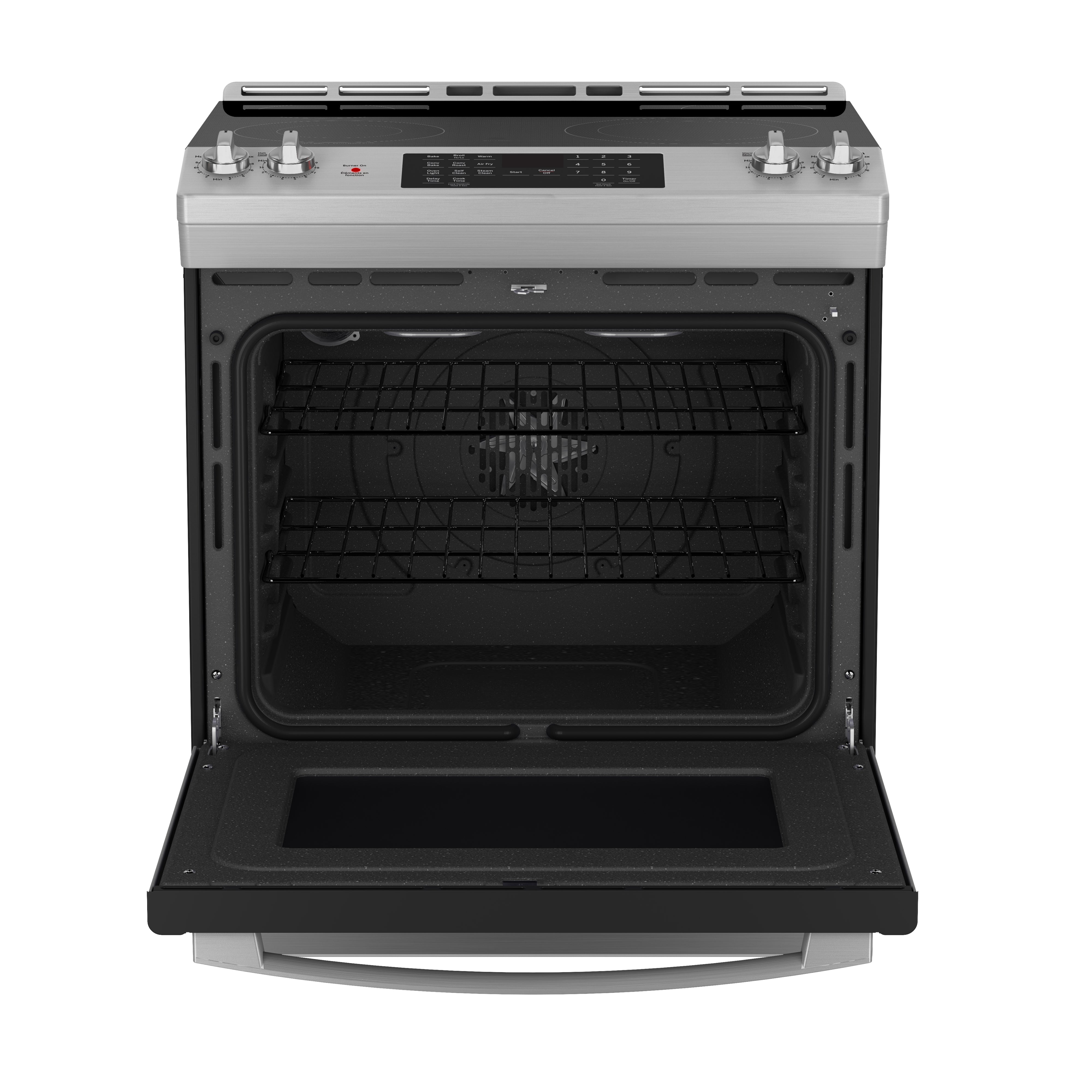 GE - 5 cu. ft Electric Range in Stainless - JCS830SVSS