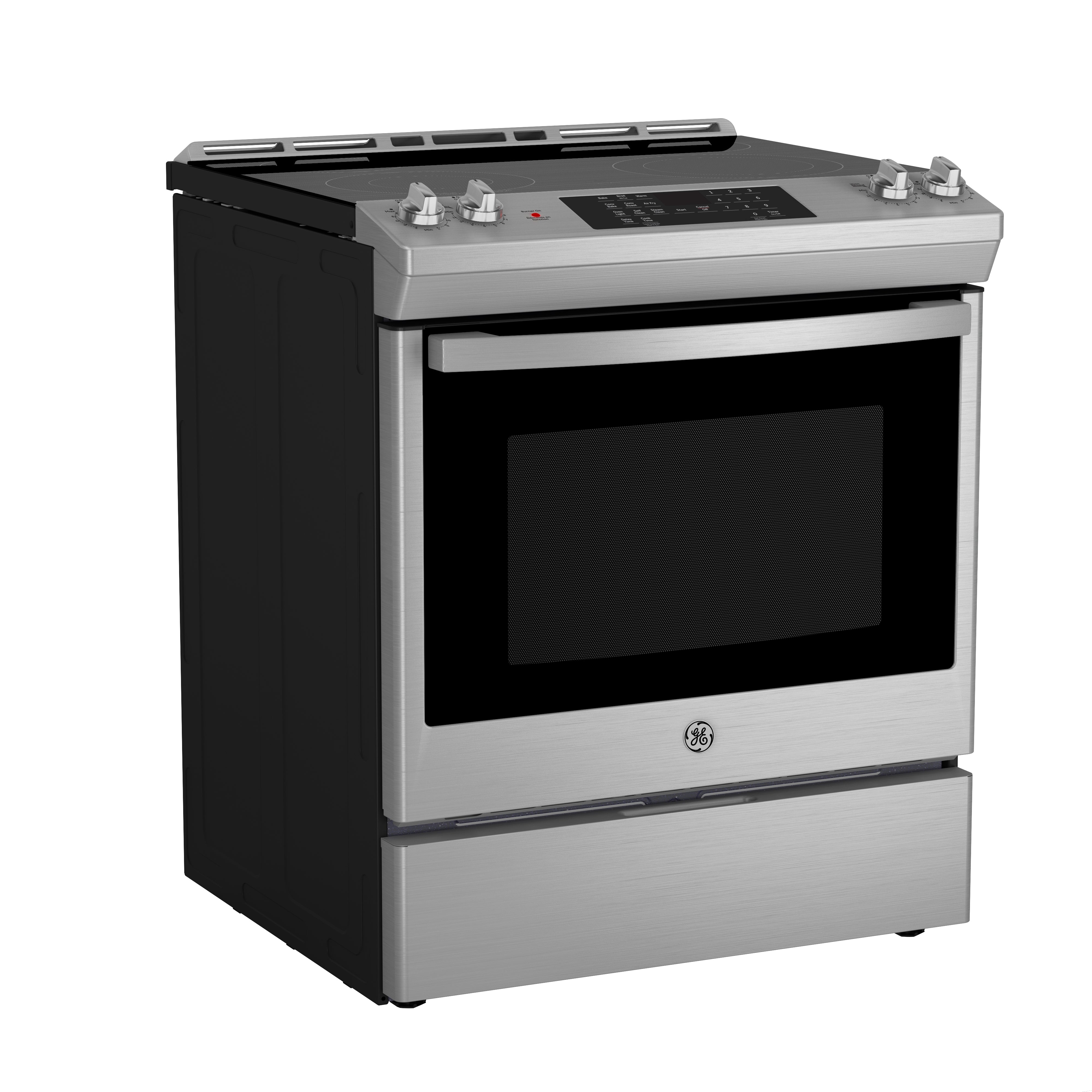 GE - 5 cu. ft Electric Range in Stainless - JCS830SVSS