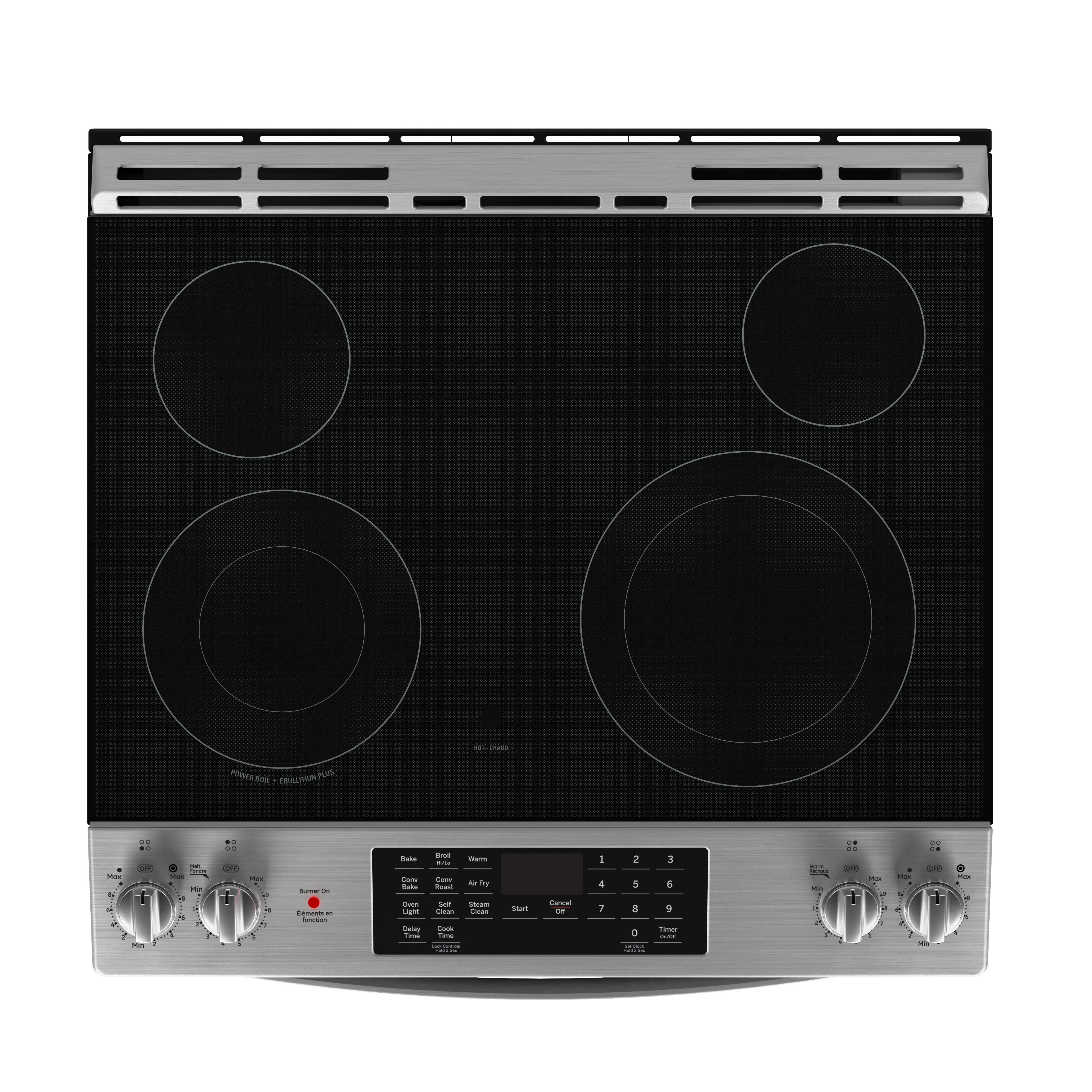 GE - 5 cu. ft Electric Range in Stainless - JCS830SVSS