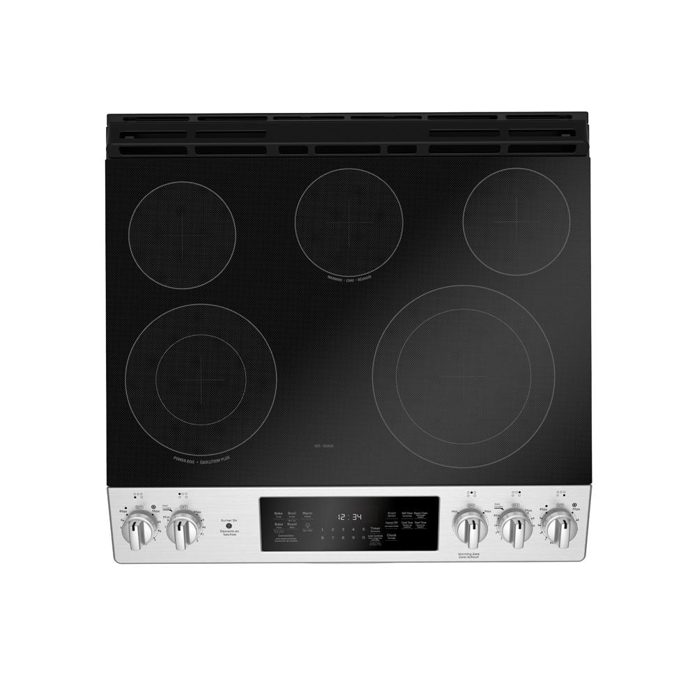 GE - 5.3 cu. ft Electric Range in Stainless - JCS840SMSS