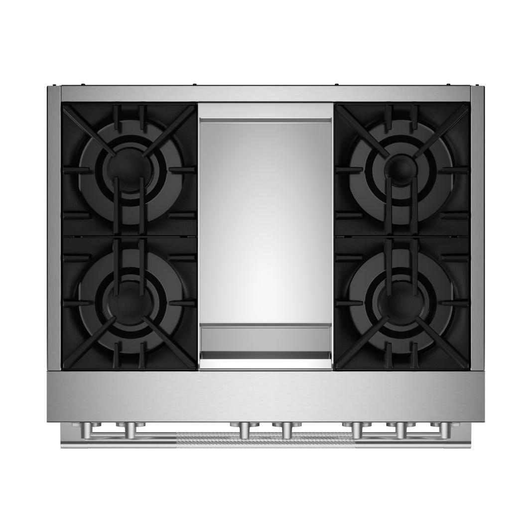 Jennair - 5.1 cu. ft Dual Fuel Range in Stainless - JDRP536HL