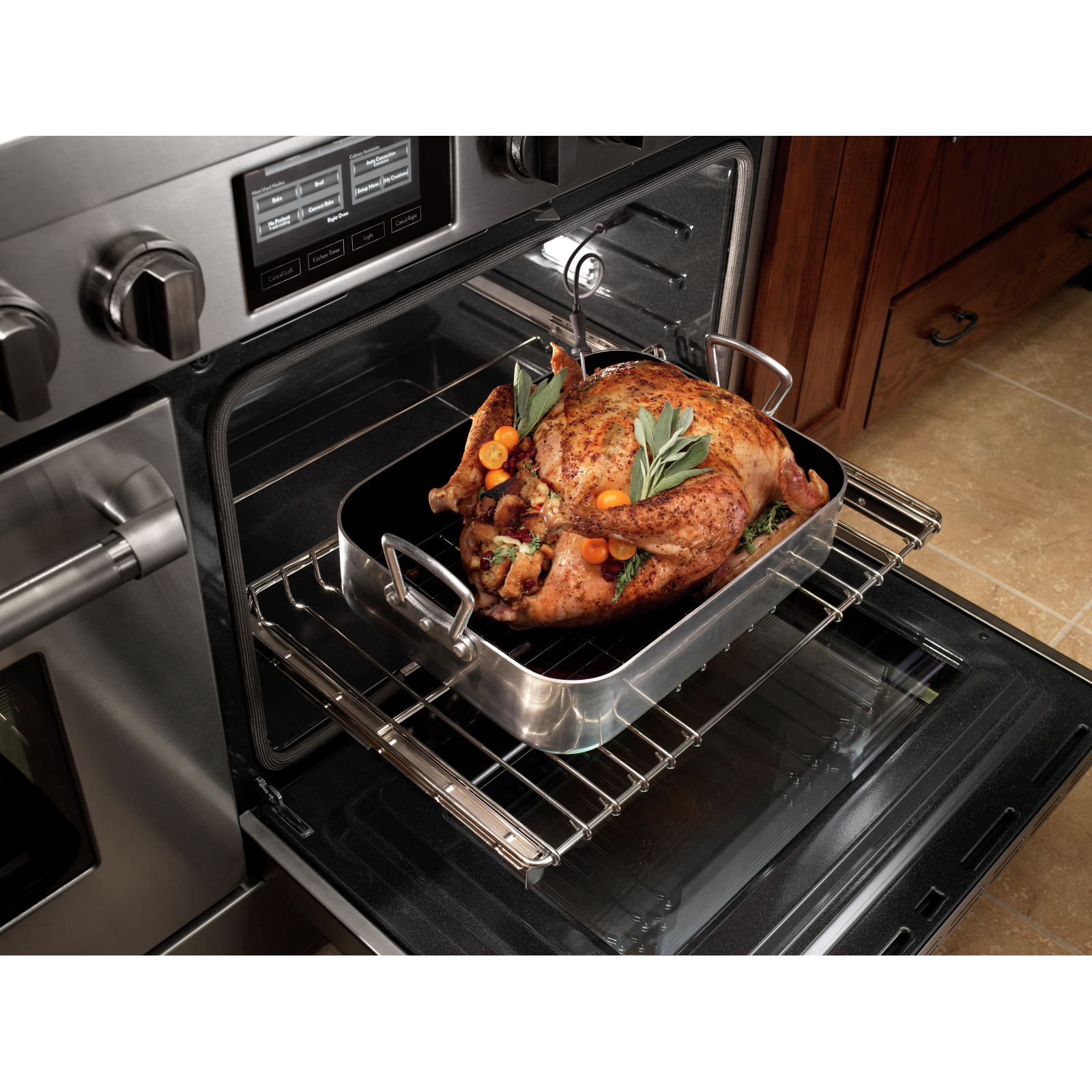 JennAir - 4.1 Right cu. ft / 2.2 Left cu. ft Dual Fuel Range in Stainless - JDRP548WP