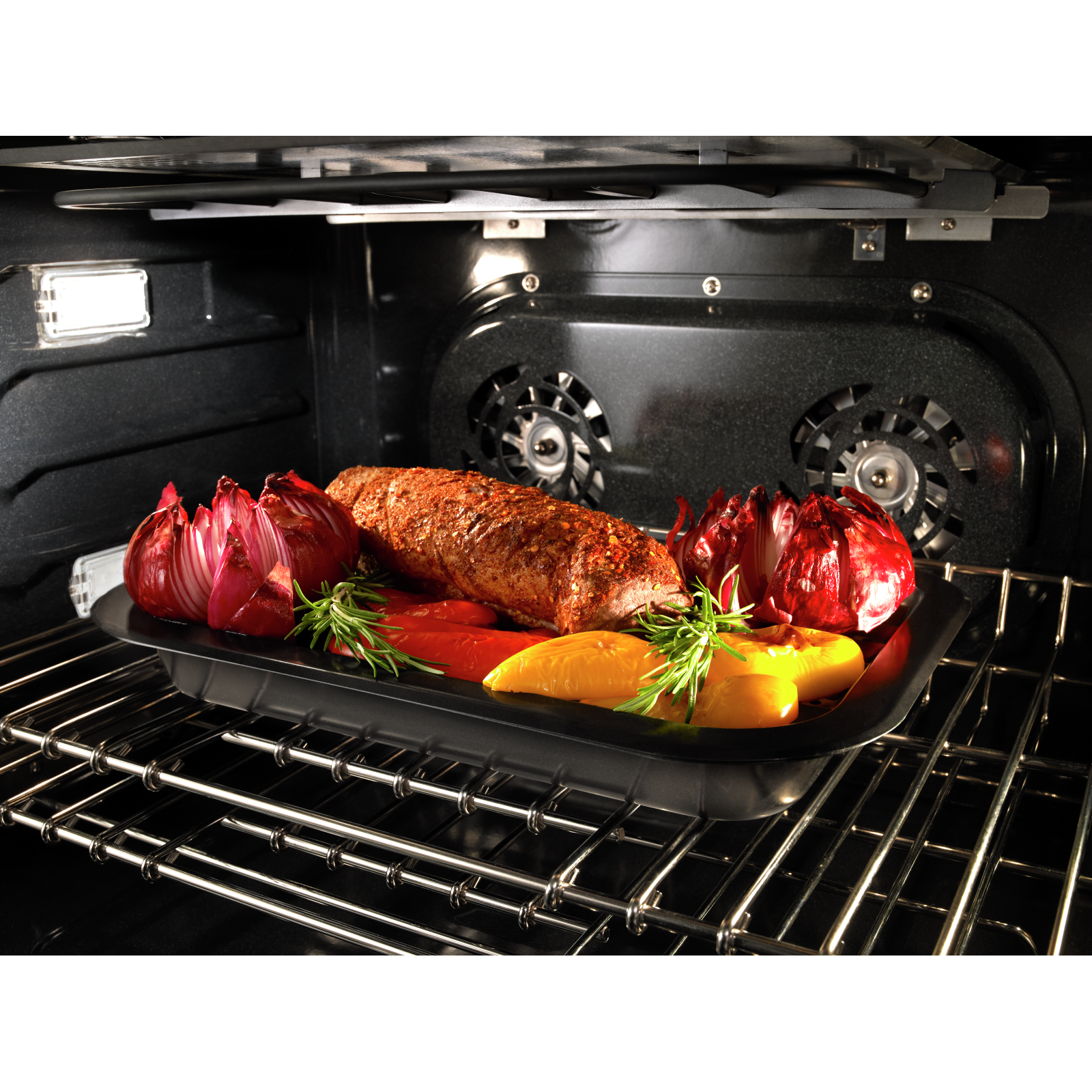 JennAir - 4.1 Right cu. ft / 2.2 Left cu. ft Dual Fuel Range in Stainless - JDRP548WP