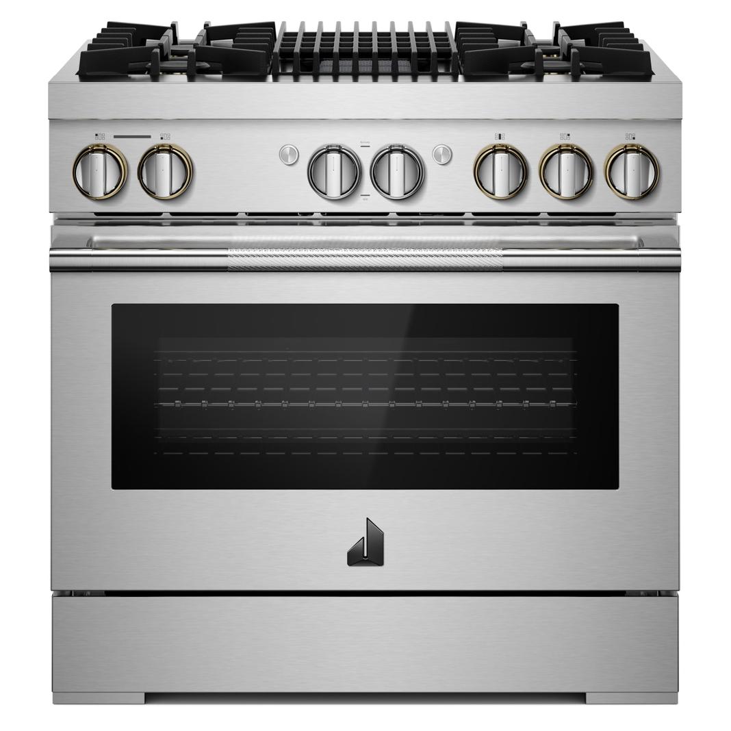 Jennair - 5.1 cu. ft Dual Fuel Range in Stainless - JDRP636HL