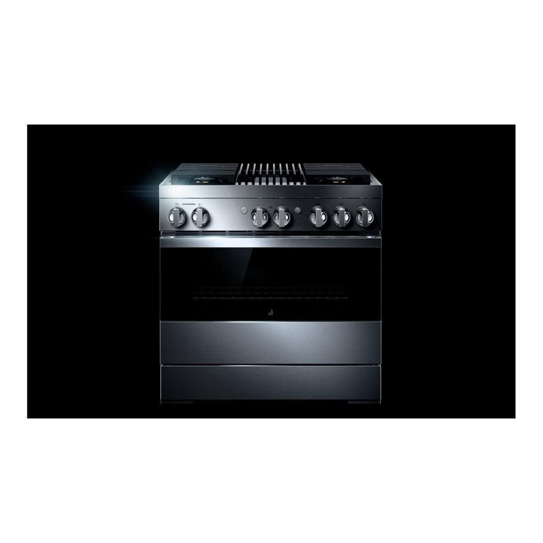 Jennair - 5.1 cu. ft Dual Fuel Range in Black - JDRP636HM