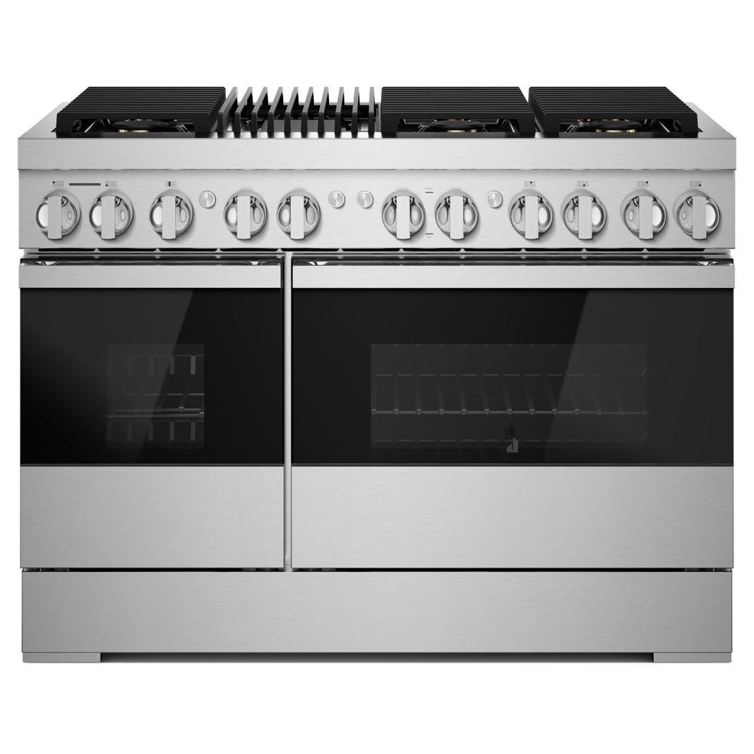 Jennair - 6.3 cu. ft Dual Fuel Range in Black - JDRP648HM