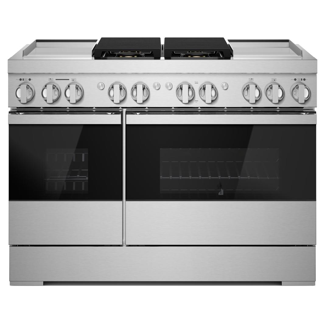 Jennair - 6.3 cu. ft Dual Fuel Range in Black - JDRP848HM