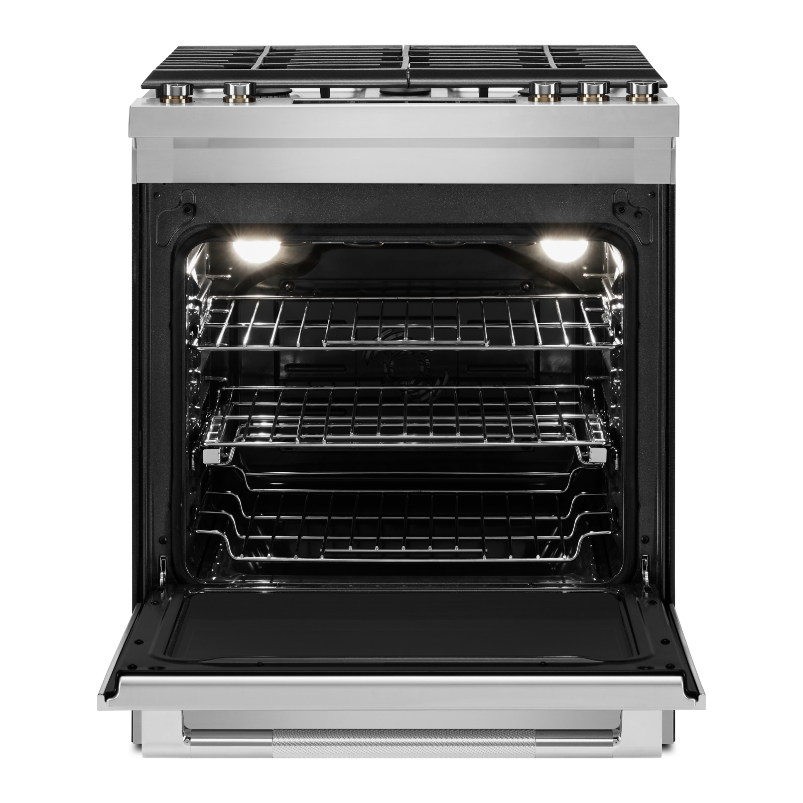 JennAir - 7.1 cu. ft Dual Fuel Range in Stainless - JDS1450ML