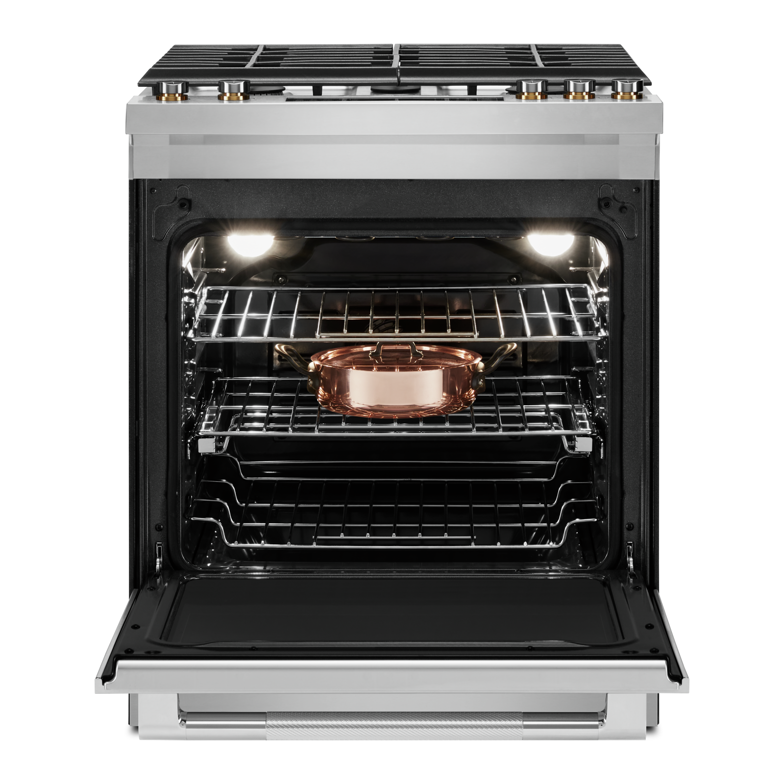JennAir - 7.1 cu. ft Dual Fuel Range in Stainless - JDS1450ML
