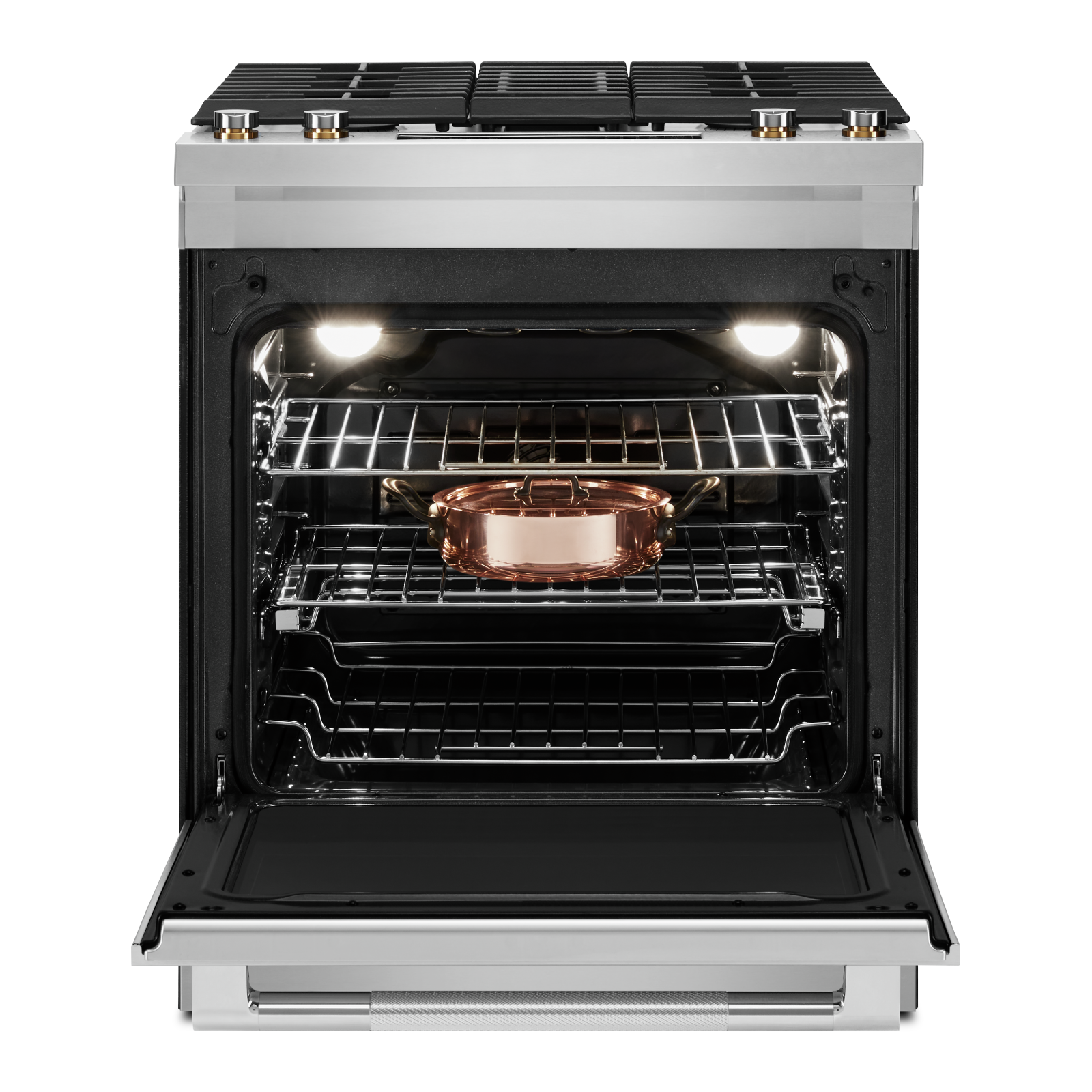 JennAir - 6.4 cu. ft Dual Fuel Range in Stainless - JDS1750ML