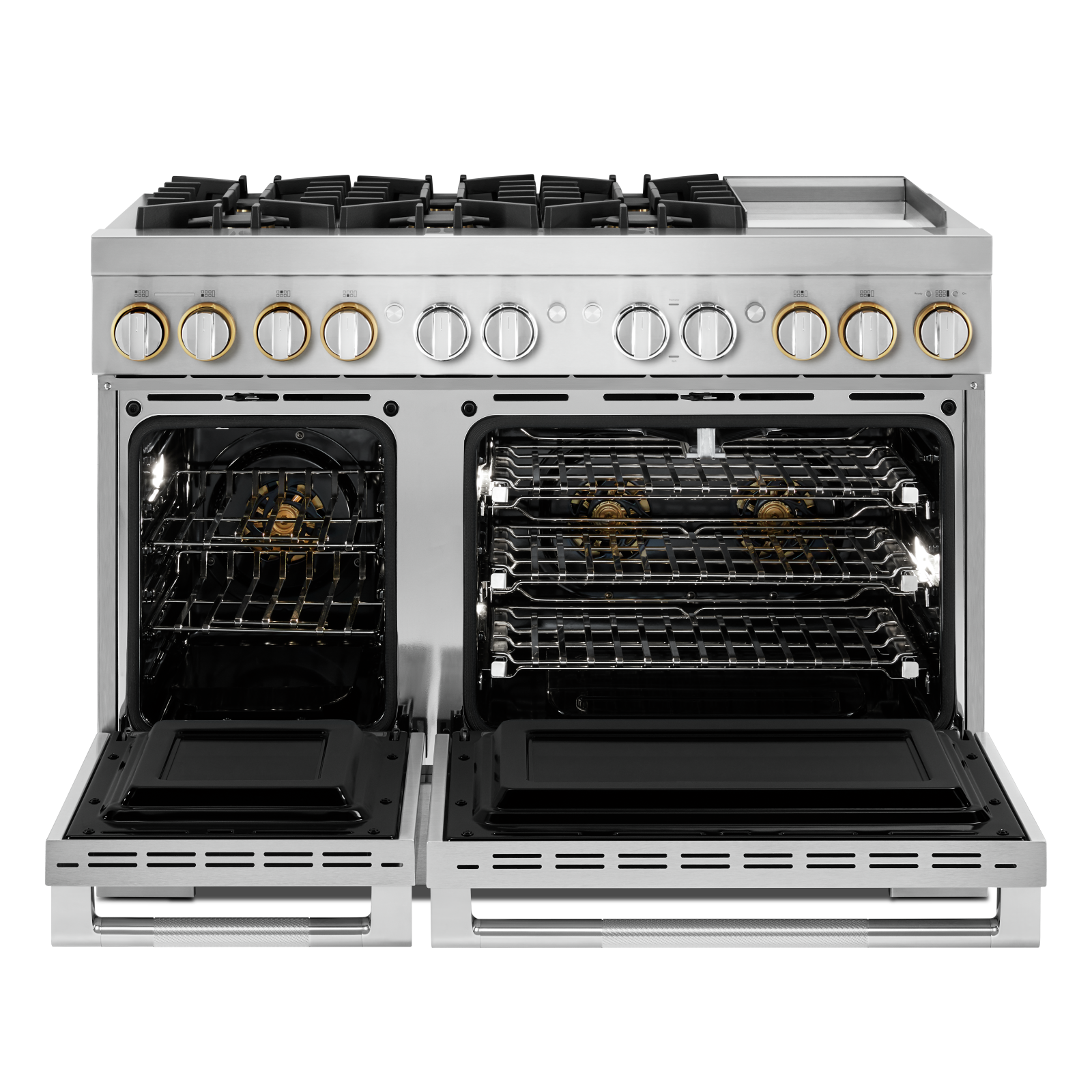 JennAir - 6.3 cu. ft Dual Fuel Range in Stainless - JDSP548HL