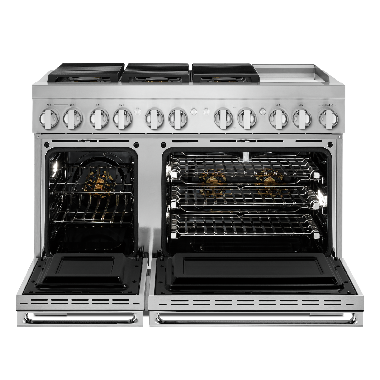 JennAir - 6.3 cu. ft Dual Fuel Range in Stainless - JDSP548HM