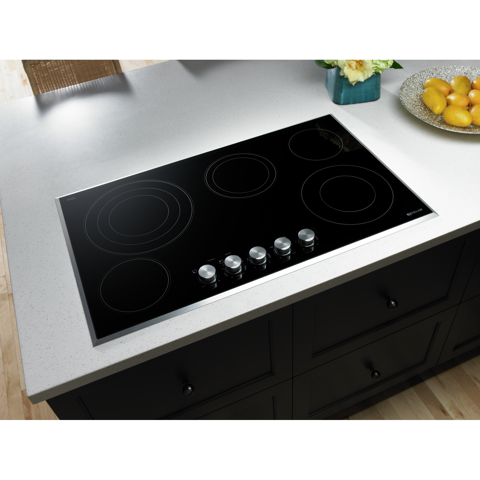 JennAir - 36.875 Inch Electric Cooktop in Stainless - JEC3536BS
