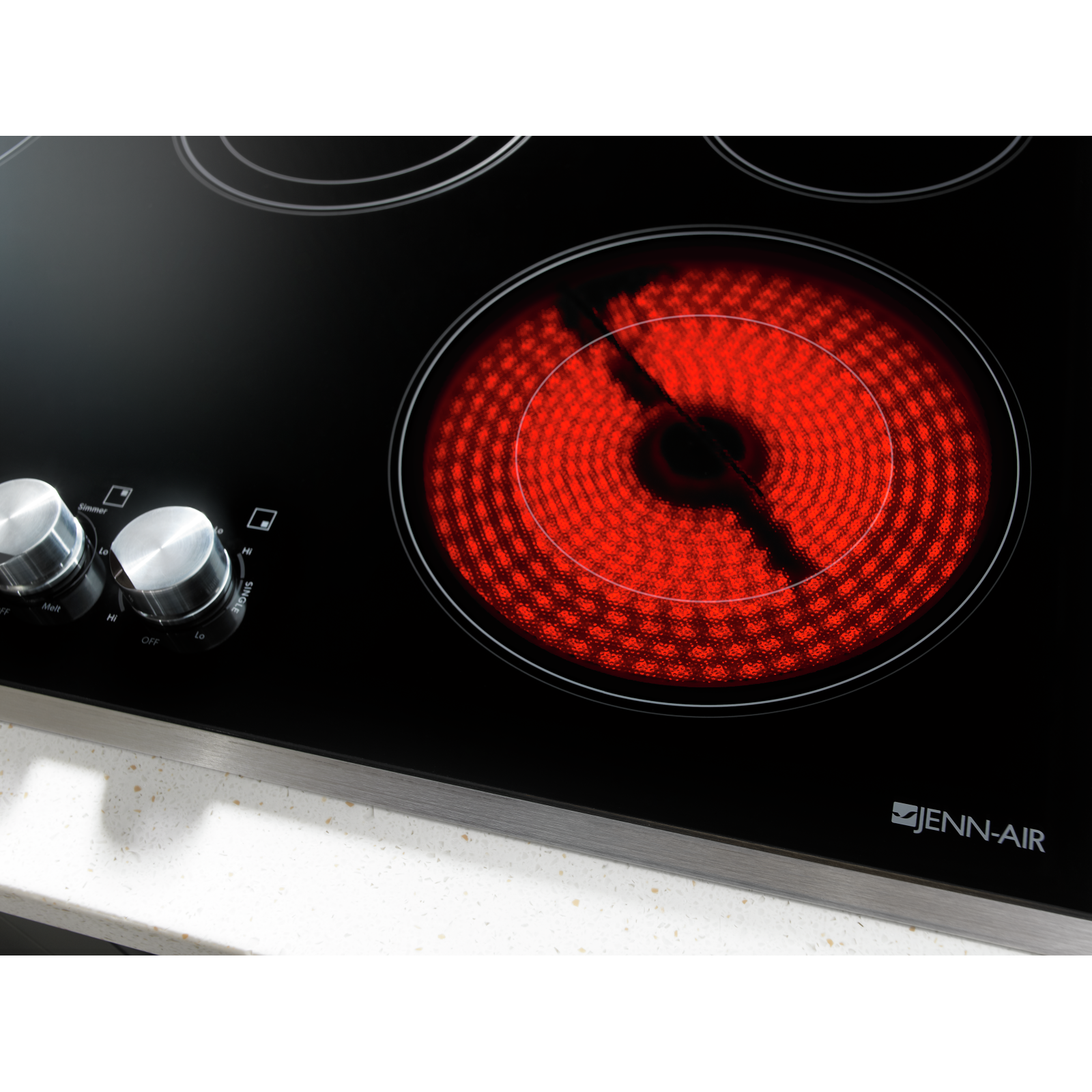 JennAir - 36.875 Inch Electric Cooktop in Stainless - JEC3536BS