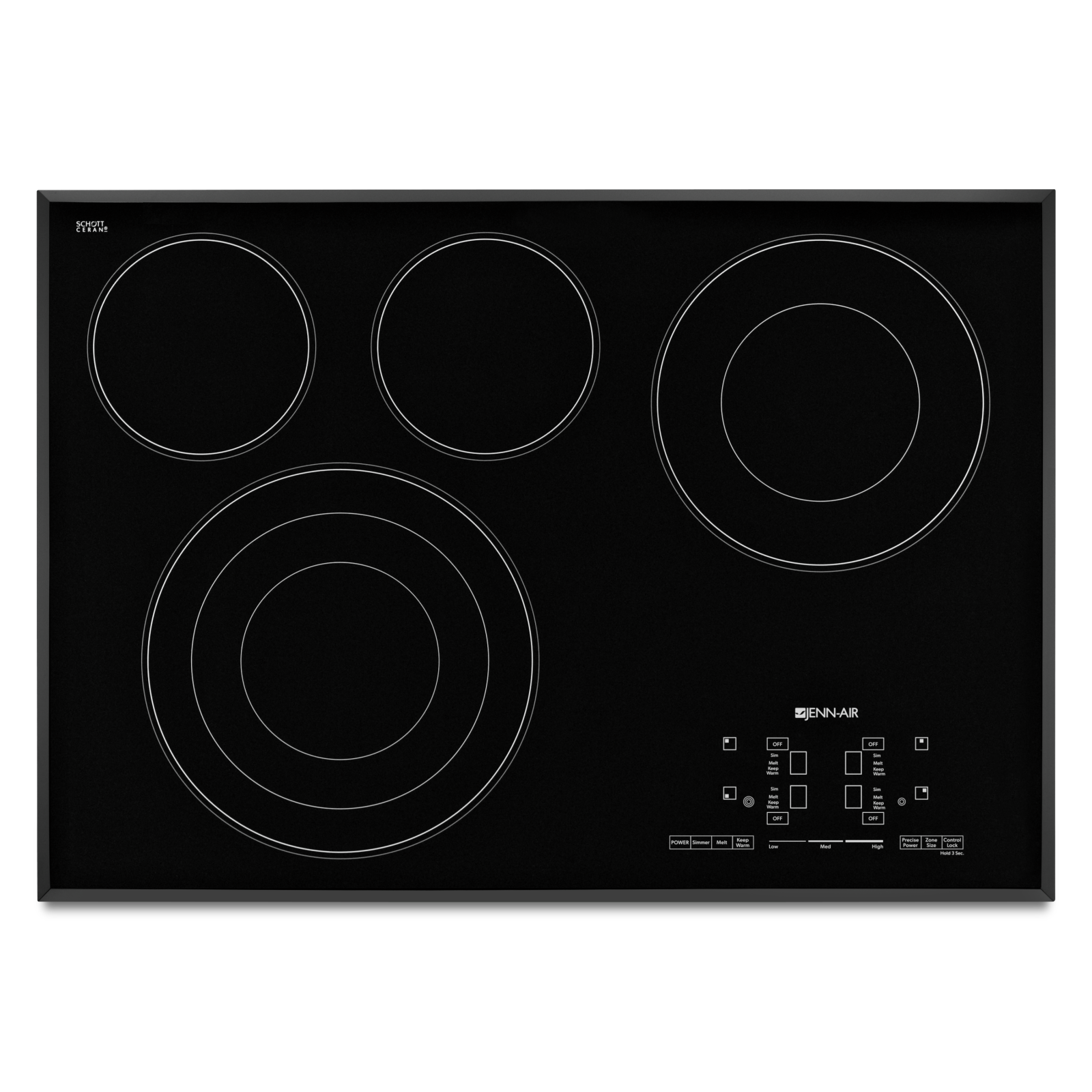 JennAir - 31 Inch Electric Cooktop in Black - JEC4430BB