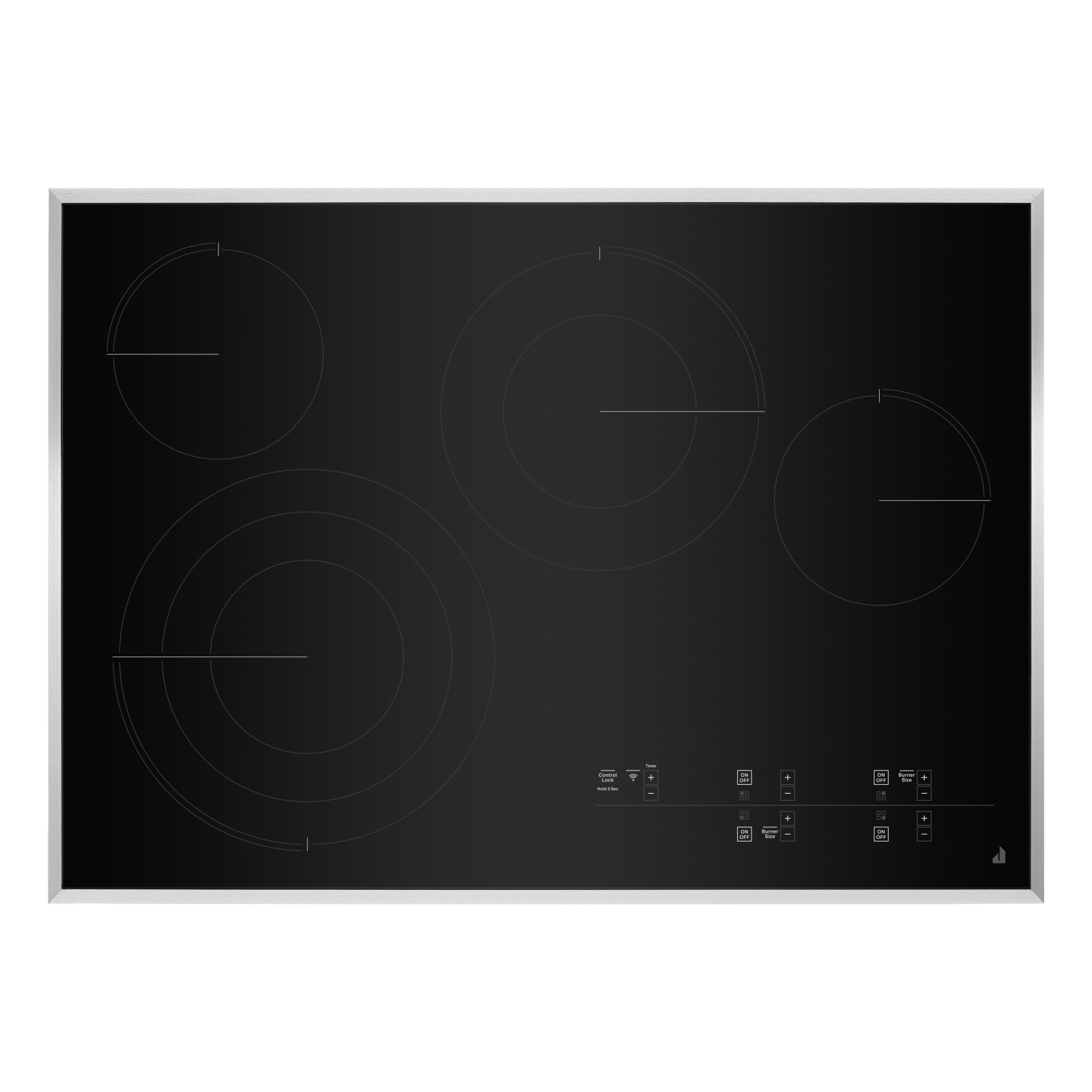 JennAir - 30.8125 inch wide Electric Cooktop in Stainless - JEC4430KS