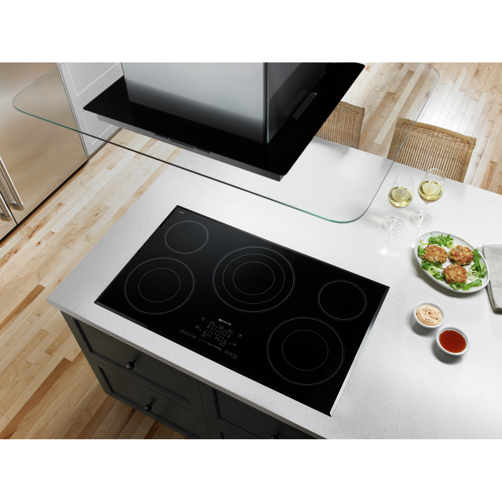 JennAir - 36.875 Inch Electric Cooktop in Black - JEC4536BB