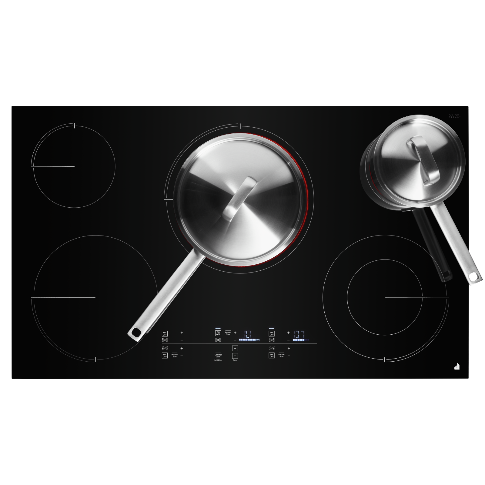 JennAir - 36.3125 inch wide Electric Cooktop in Black - JEC4536KB