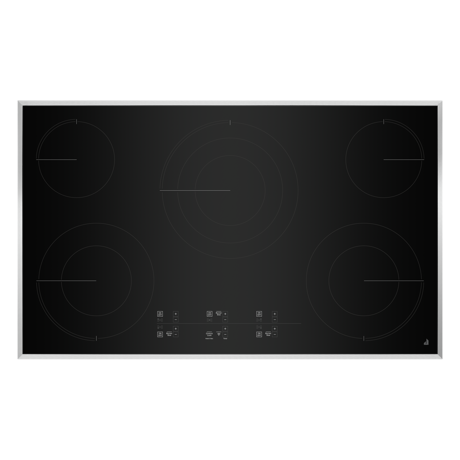 JennAir - 36.3125 inch wide Electric Cooktop in Stainless - JEC4536KS