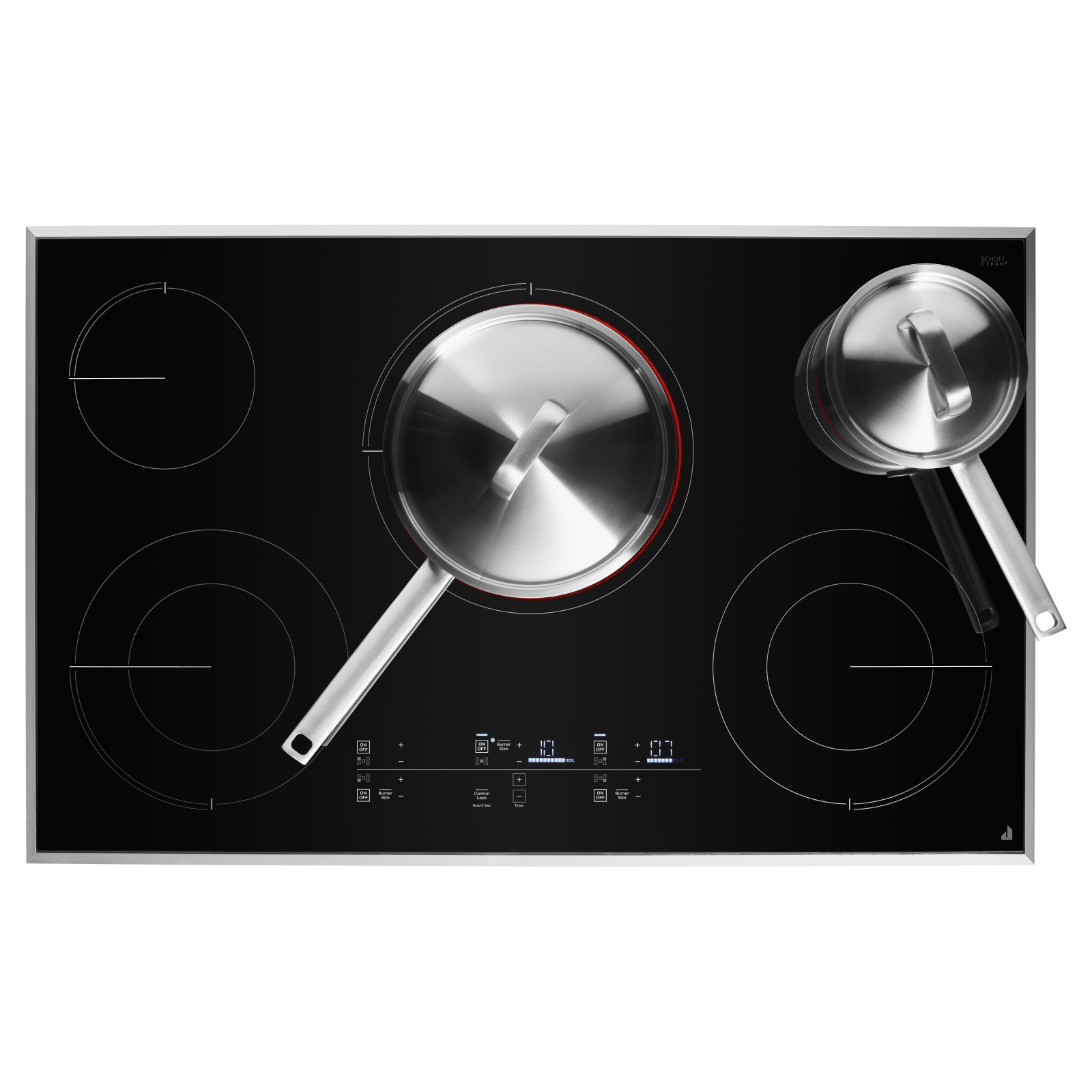JennAir - 36.3125 inch wide Electric Cooktop in Stainless - JEC4536KS