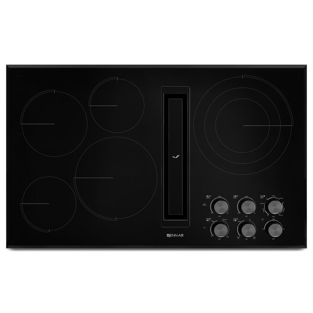 Jennair - 36.3 inch wide Downdraft Cooktop in Black - JED3536GB