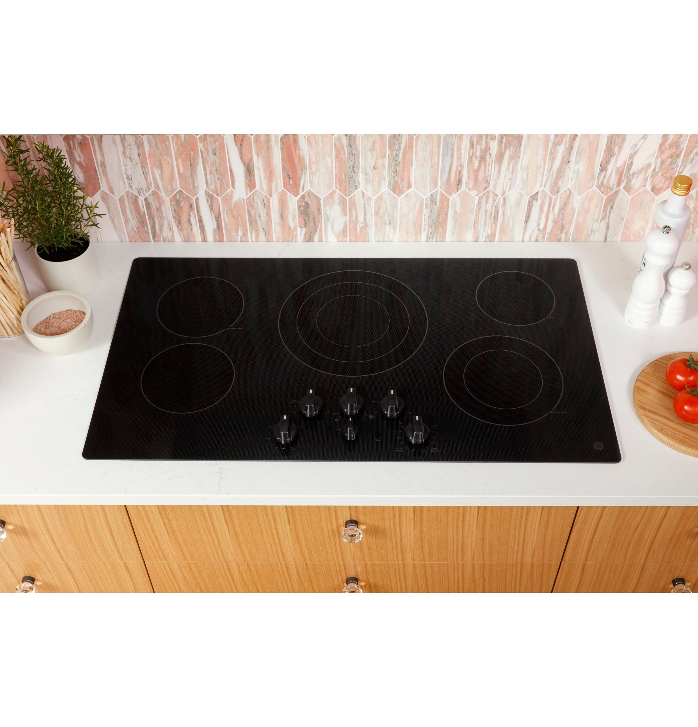 GE - 29.8 Inch Electric Cooktop in Stainless - JEP5030STSS