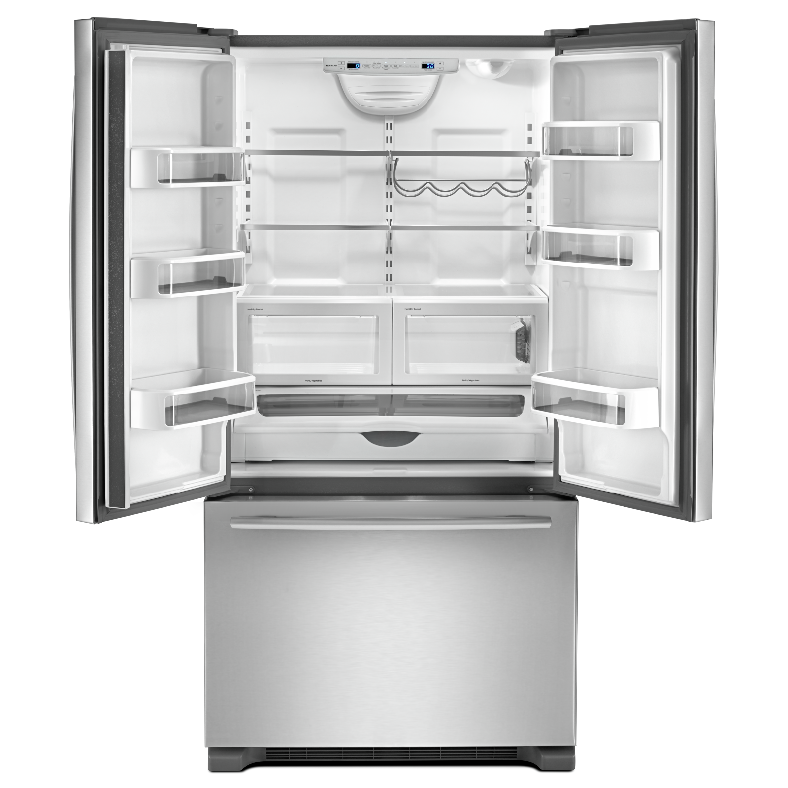 JennAir - 35.625 Inch 21.94 cu. ft French Door Refrigerator in Stainless - JFC2290REM