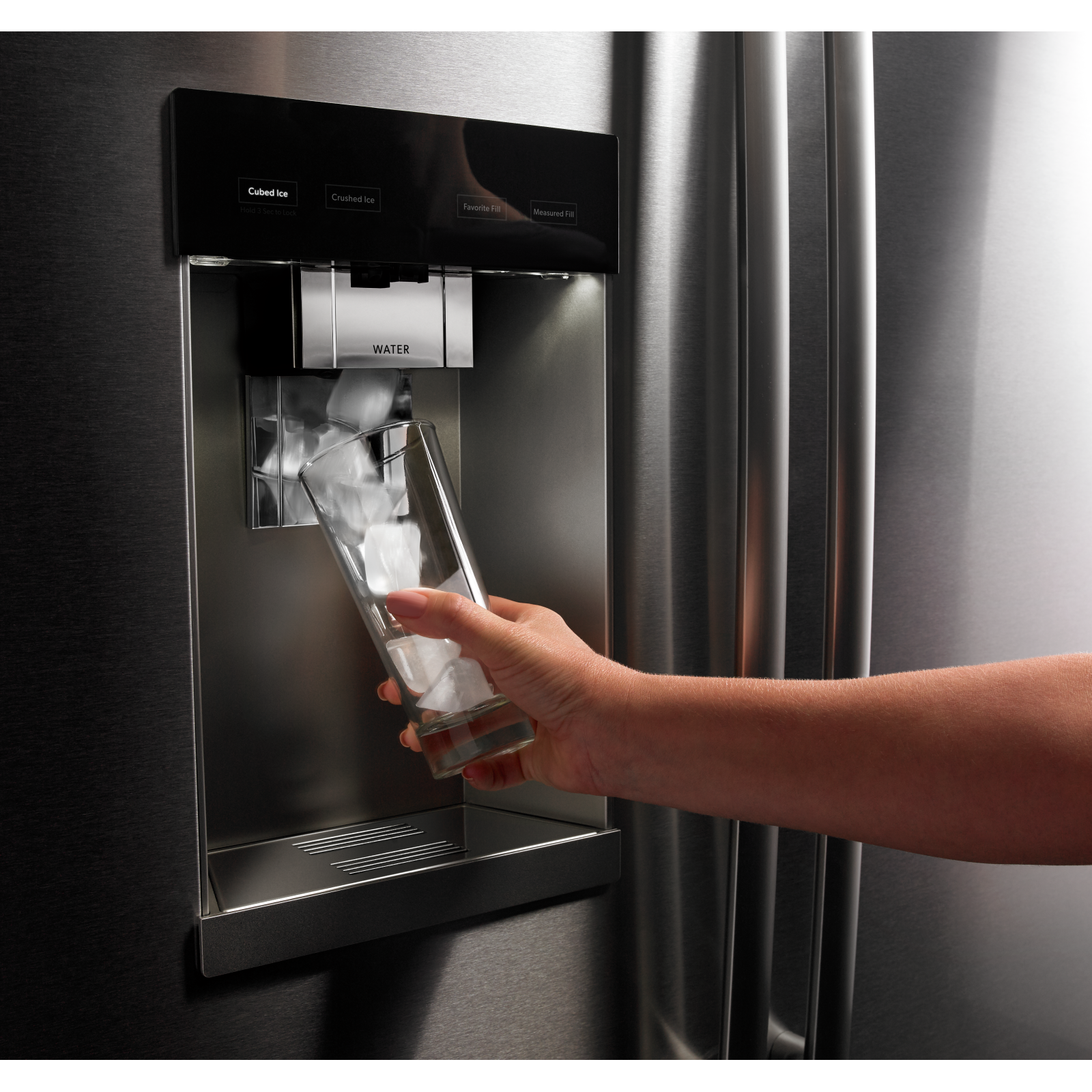 JennAir - 35.75 Inch 23.8 cu. ft French Door Refrigerator in Stainless - JFFCC72EFS