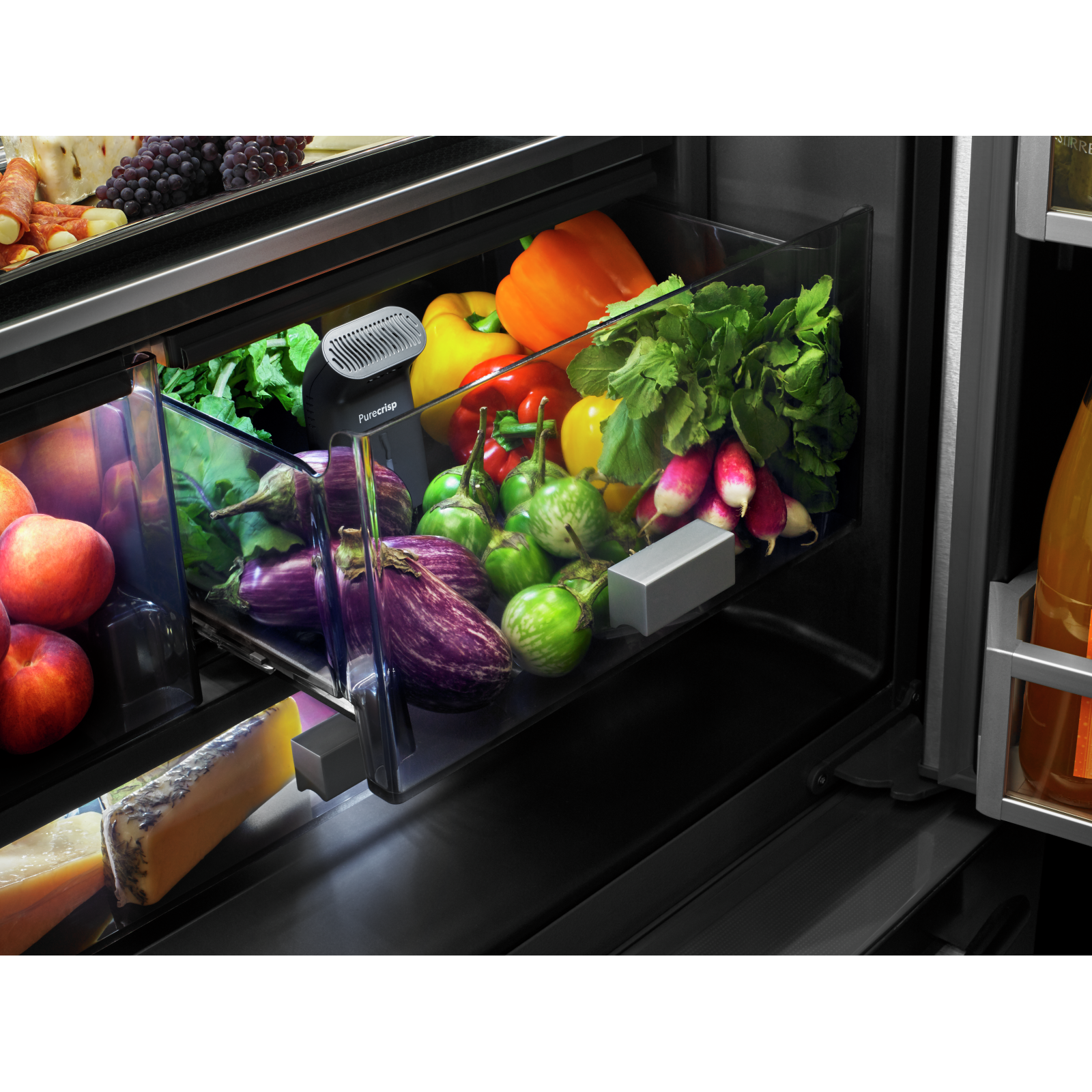 JennAir - 35.75 Inch 23.8 cu. ft French Door Refrigerator in Stainless - JFFCC72EFS