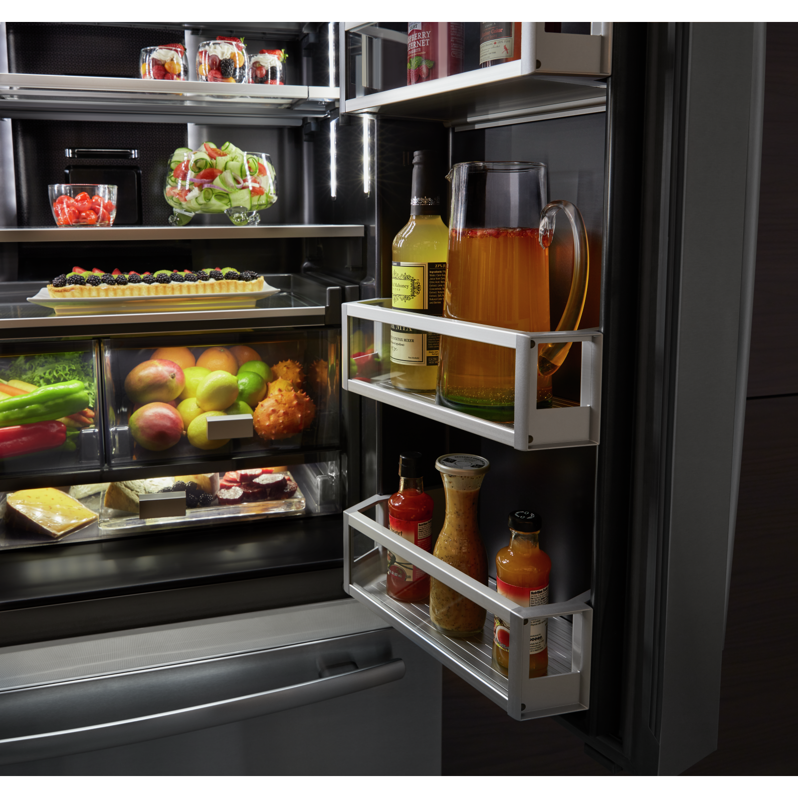 JennAir - 35.75 Inch 23.8 cu. ft French Door Refrigerator in Stainless - JFFCC72EFS