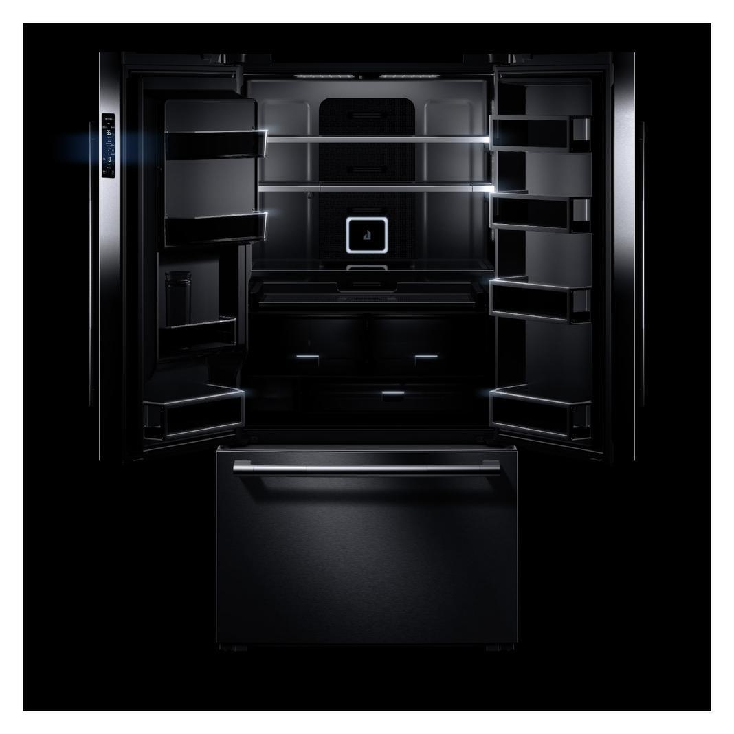 Jennair - 35.8 Inch 23.8 cu. ft French Door Refrigerator in Stainless - JFFCC72EHL