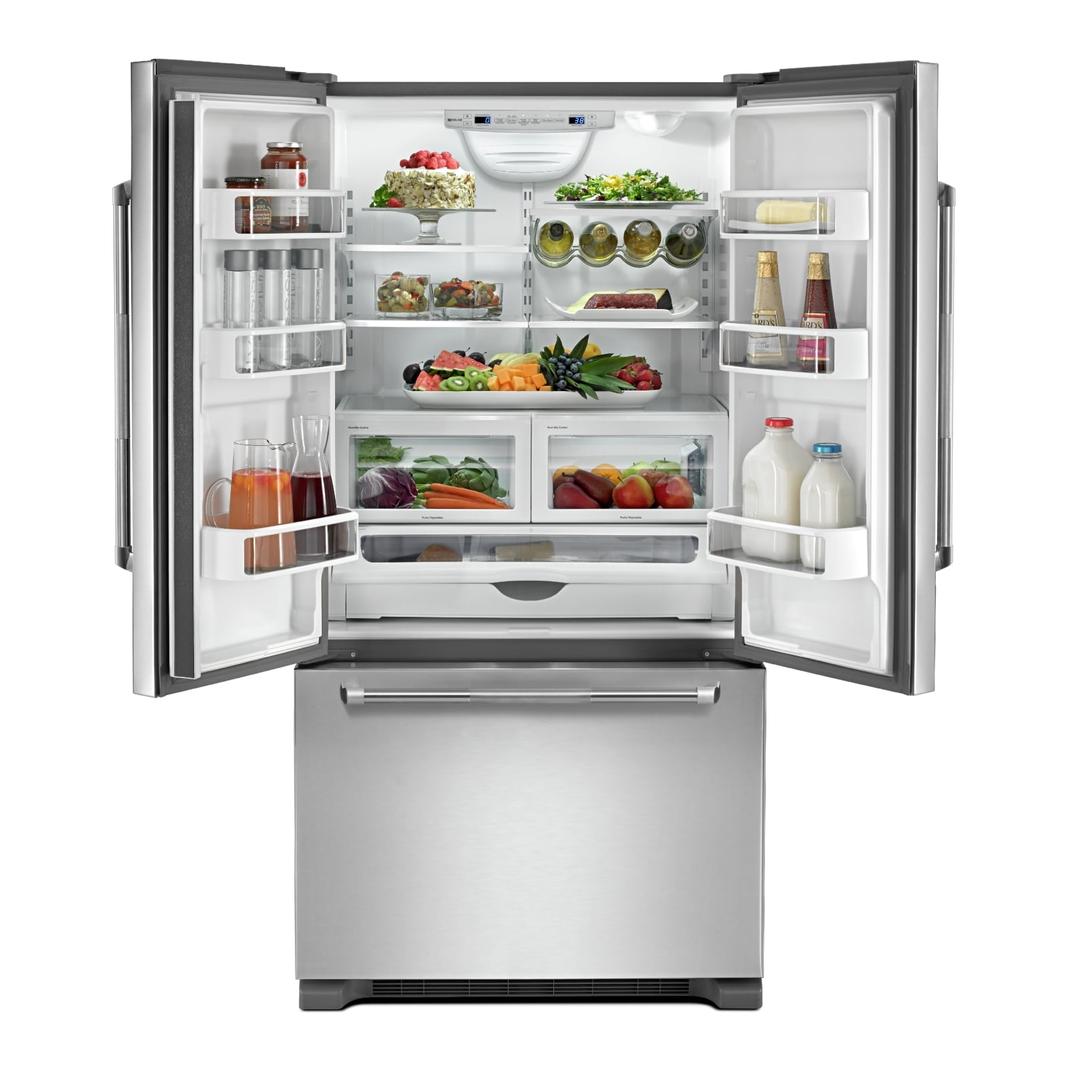 Jennair - 36 Inch 21.9 cu. ft French Door Refrigerator in Stainless - JFFCF72DKL