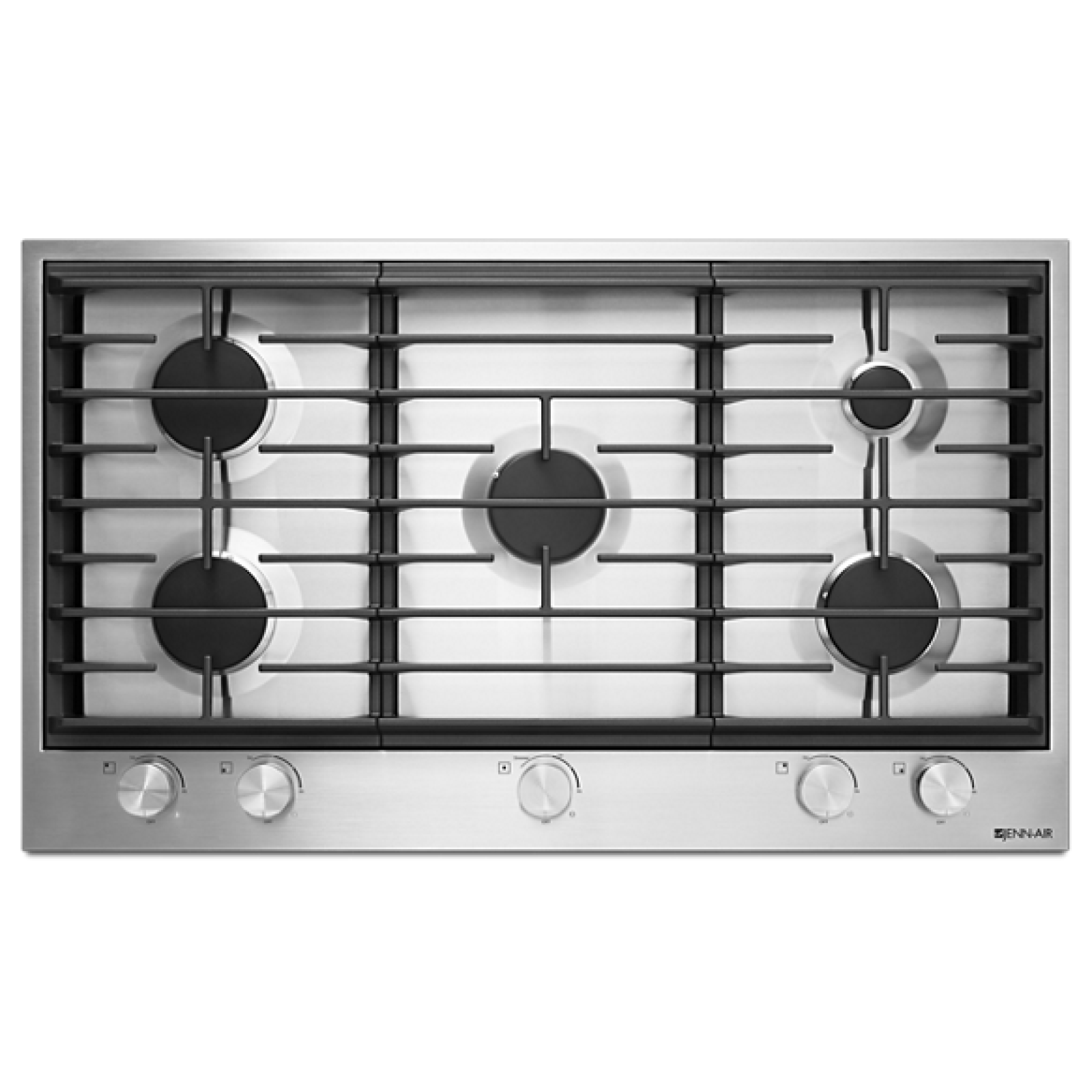 JennAir - 36 inch wide Gas Cooktop in Stainless - JGC1536BS