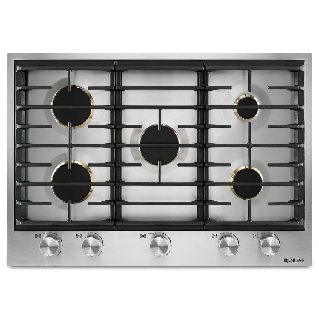 Jennair - 30 inch wide Gas Cooktop in Stainless - JGC3530GS