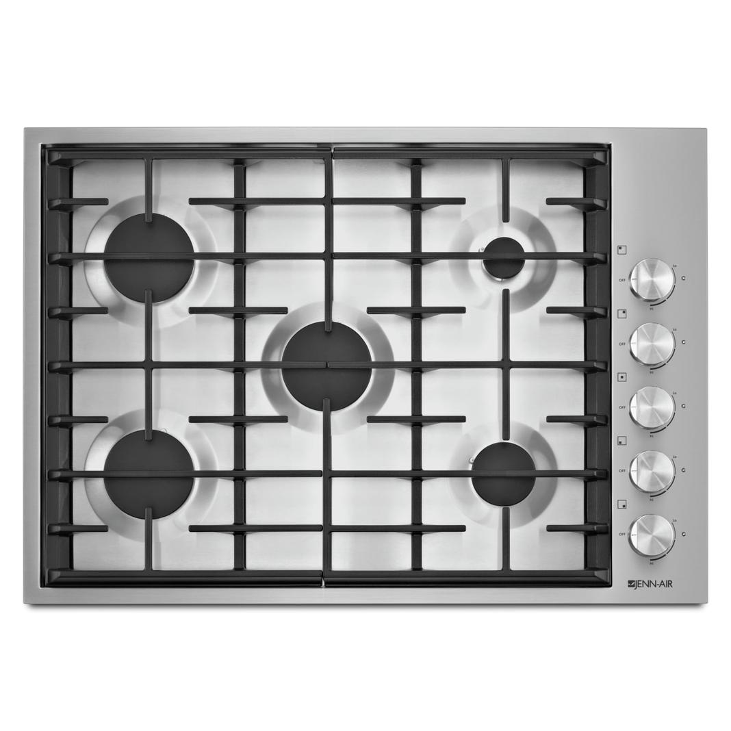 Jennair - 30 inch wide Gas Cooktop in Stainless - JGC7530BS